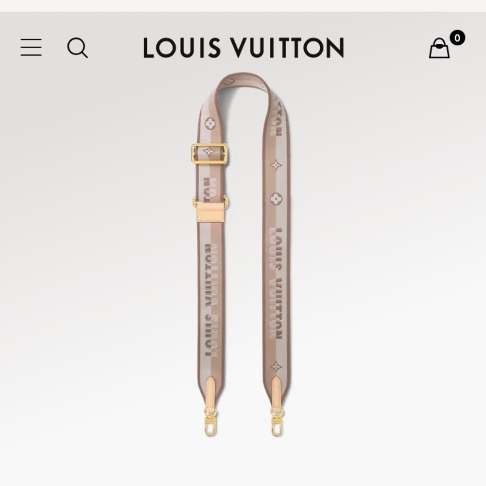 Authentic Louis Vuitton Speedy Bandouliere Guitar Adjustable Strap Beige